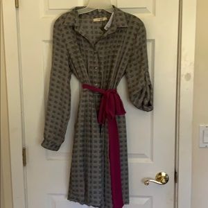Anthropologie button down dress NWT